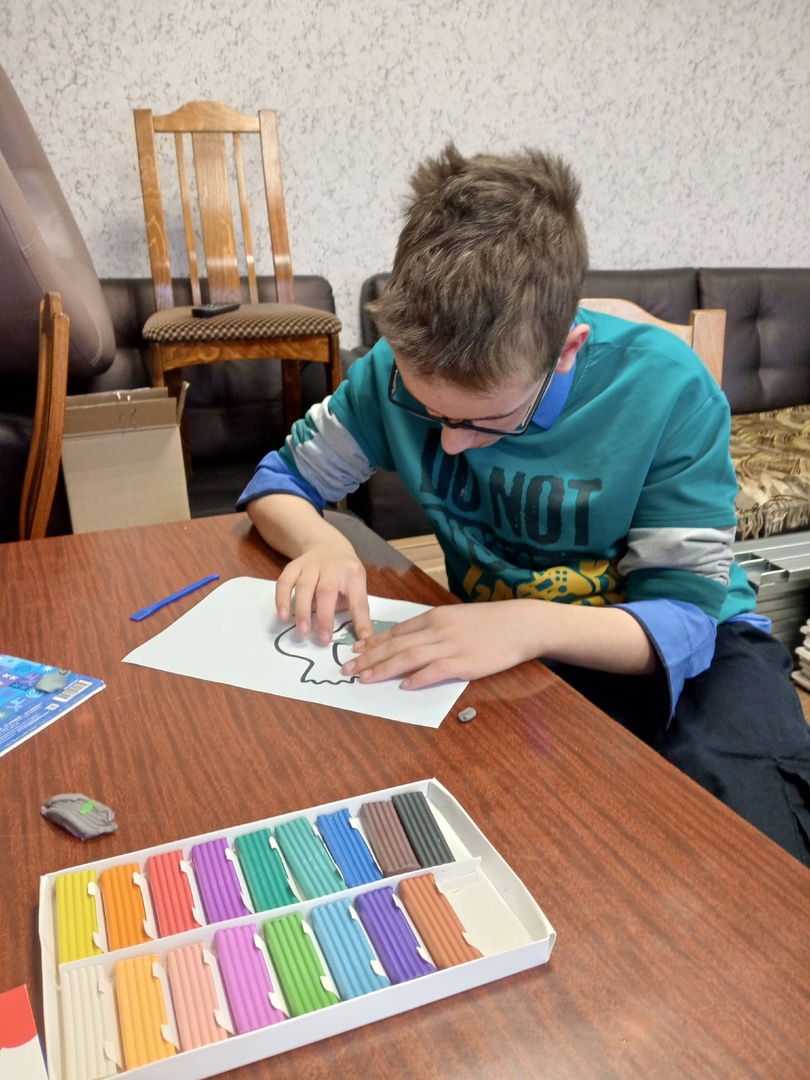  В реабилитационной группе "Алые паруса" прошло индивидуальное занятие.